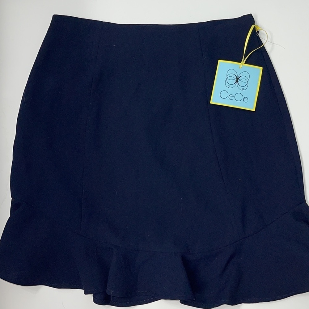 CeCe BLUE RUFFLE SKIRT - Picture 13 of 13
